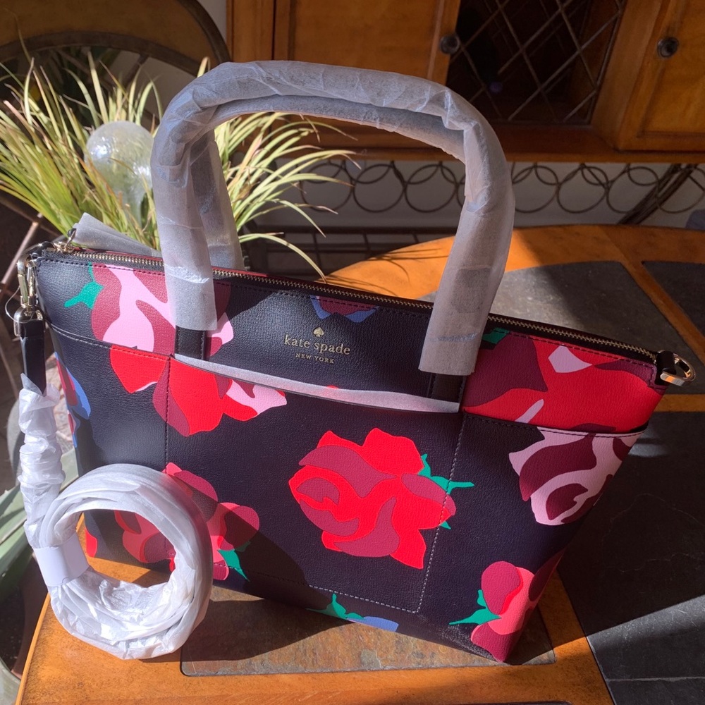 Kate Spade Patrice Bold Roses Satchel